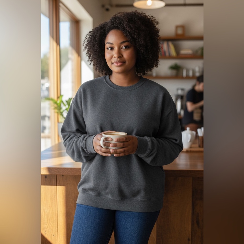 Jennifer Lauren’s Gray Sweatshirt